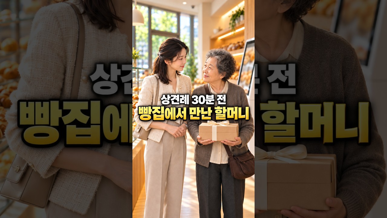상견례 30분 전, 빵집에서 만난 할머니의 정체 #shorts #감동