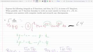 Express the following integrals as B functions, and then, by (7.1), in terms of Γ functions P 11-7-7