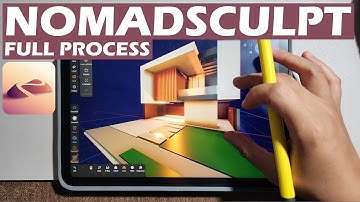 Architecture Drawing in Nomadsculpt on iPad with Lighting Setup & Post Processing Full Walkthrough!🔥