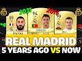 REAL MADRID 5 YEARS AGO VS REAL MADRID NOW!! FT. RONALDO, BALE, BENZEMA ETC... (FIFA 21 REAL MADRID)