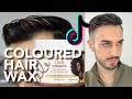 TIKTOK made me buy COLOURED HAIR WAX! Is It Working? REVIEW &amp; DEMO