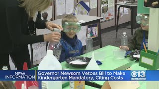 Gov. Newsom rejects mandatory kindergarten bill