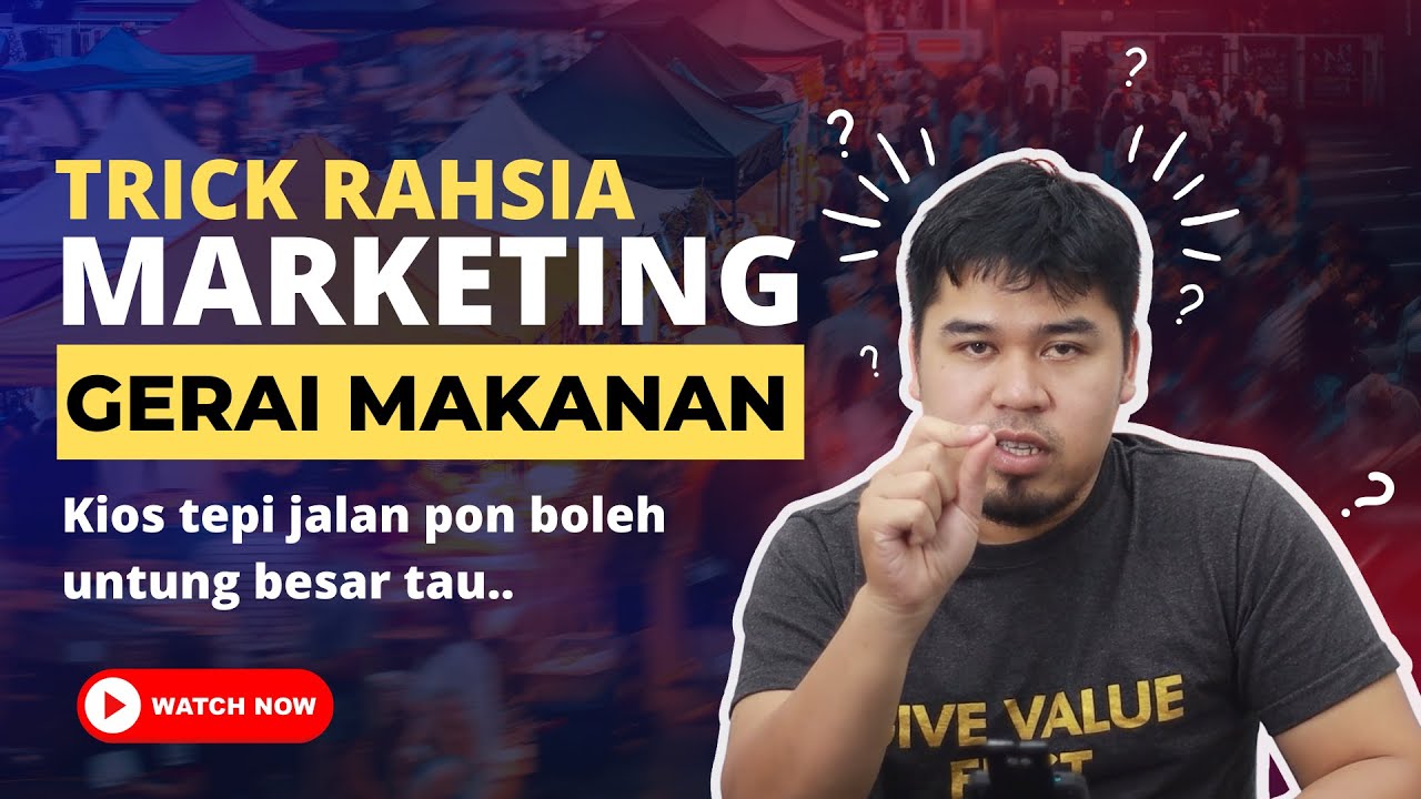 5 Tips Cara Markerting kiost Tepi Jalan Untuk Peniaga Makanan Dan Minuman