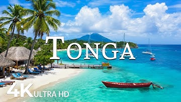 FLYING OVER TONGA (4K UHD) – Soothing Music Along With Beautiful Nature Video - 4K Video ULTRA HD