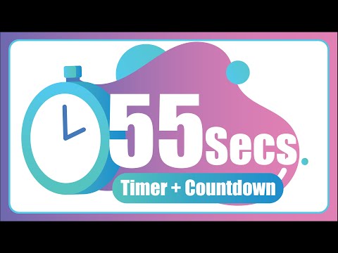 55 Seconds countdown Timer ⏱ with Alarm 🚨 (The Moments)