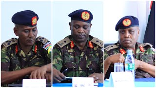MEET KDF TOP RANKING GENERALS AT THE OFFICIAL PRESS BRIEFING ON ONGOING RECRUITMENT 2023