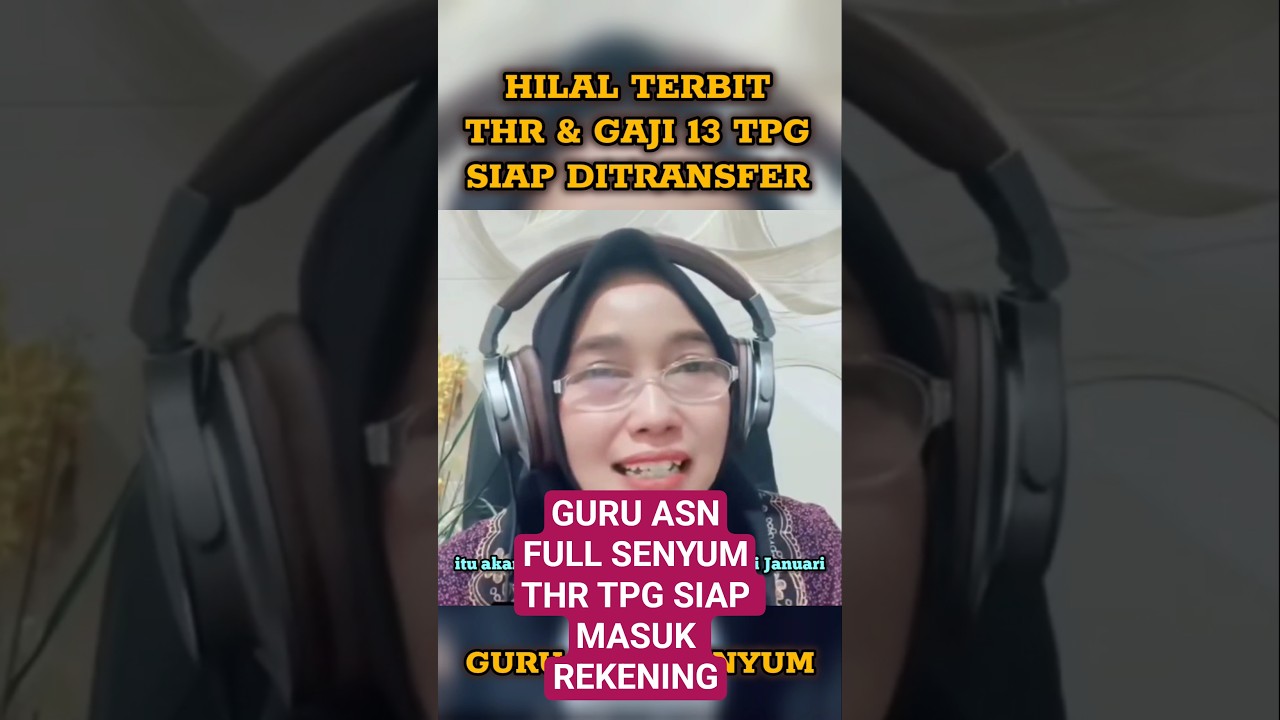 THR TPG SIAP MASUK REKENING GURU 