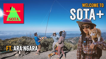 San Gabriel Peak with N6ARA & SOTA Cat (ft. Elecraft KH1)