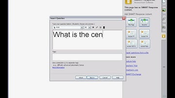 Adding a question - 1.1 of SMART Response tutorial