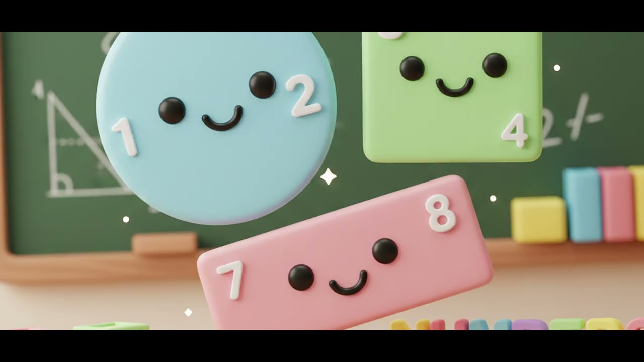 Shape Math Fun | Learn Shapes and Numbers | Math Song for Kids