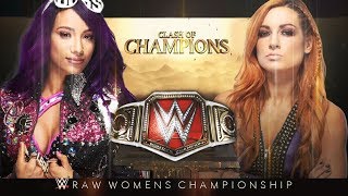 Becky Lynch Vs Sasha Banks Raw Women's Championship | Clash Of Champions 2019