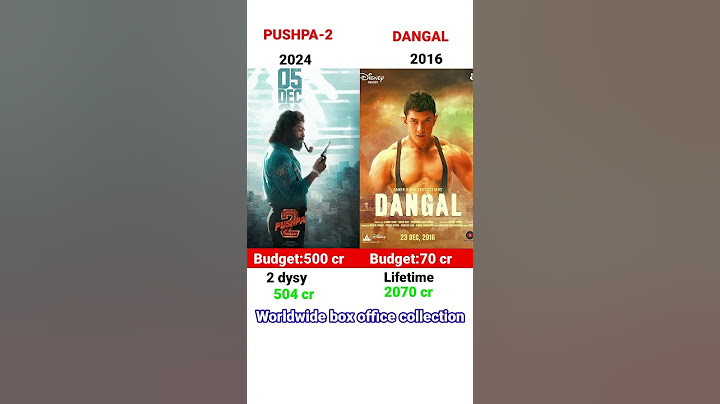 Pushpa 2 Vs Dangal Movie Comparison || Box Office Collection #shorts