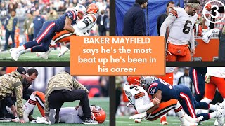 Browns QB Baker Mayfield says he's the most beat up he's been in his career; will play vs. Lions