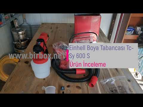 Einhell Boya Tabancası Tc Sy 600 S İnceleme - Kutu Açılımı ve Uygulama Einhell Boya Tabancası Tc Sy 600 S İnceleme - Kutu Açılımı ve Uygulama