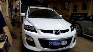 Mazda CX-7. Проблема плохого штатного света решается только заменой линз. Mazda CX-7. Проблема плохого штатного света решается только заменой линз.