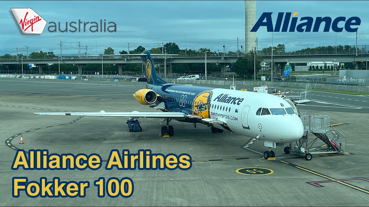 Virgin Australia (Alliance Airlines) Fokker 100 BNENTL Flight Review YouTube