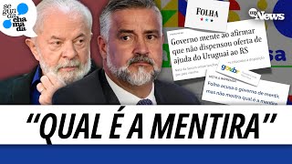 SAIBA O QUE ACONTECEU ENTRE A FOLHA E O GOVERNO SOBRE AJUDA DO URUGUAI: &quot;GOVERNO MENTE&quot;