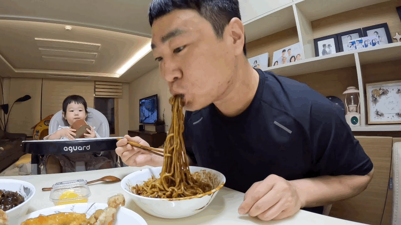 짜장면 먹방 Black Bean NoodlesKorean street food Mukbang Eatingshow YouTube
