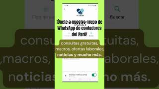 Grupo de WhatsApp de contadores públicos del Perú.