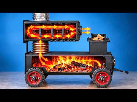 I Built a 3 in 1 Heater for My Home 😱 No Electricity, No Gas! Ready for Winter! Inventor 247
