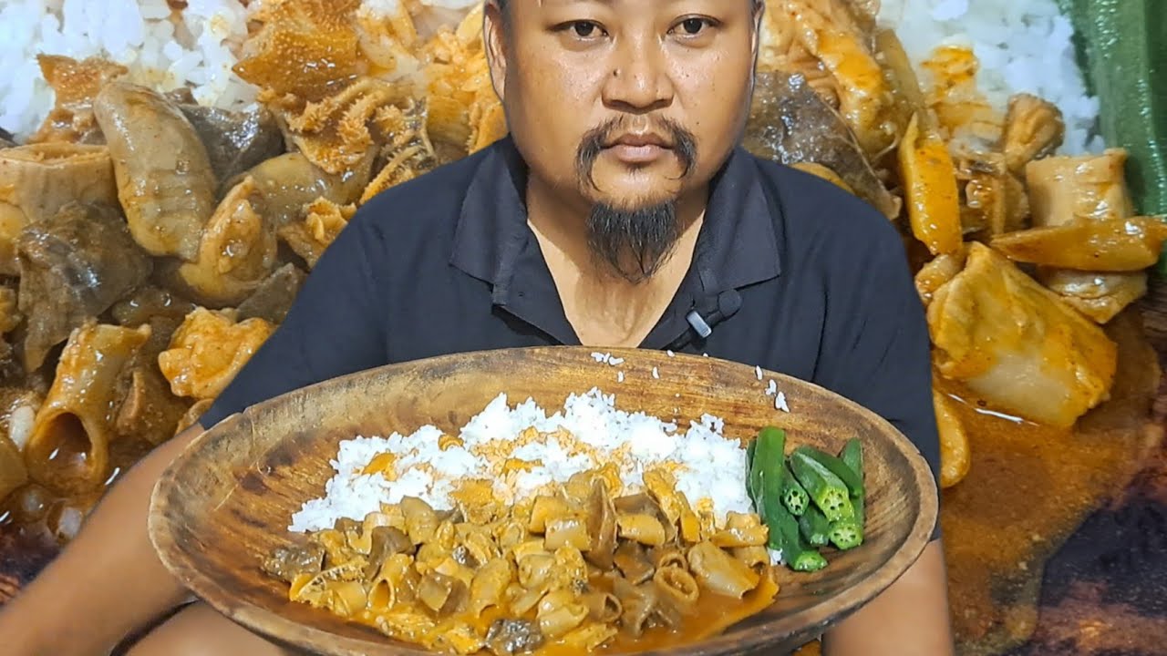 Buff Innards Spicy Buffalo Innards | Ladyfinger Boil | Naga Motovlogger - YouTube