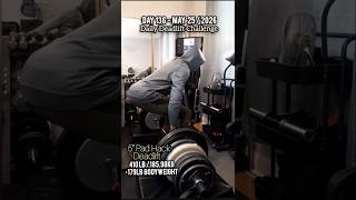 Daily Deadlift Day 136 - 410 LB Hack Deadlift On 5" Pads For Reps