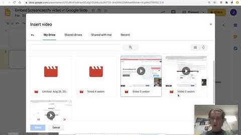 Uploading Screencastify Video to Google Slides