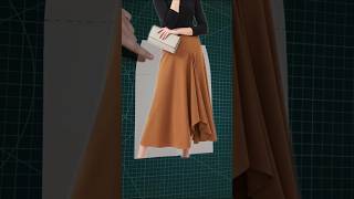 Details Perfect Skirt Pattern Drafting Tutorial! 👗 #Shorts #patternmaking #sewingtutorial #sewinghacks #diy Guide