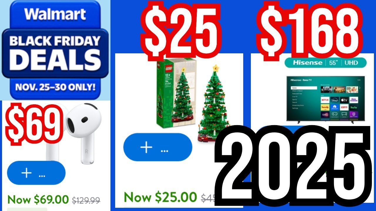 Walmart BLACK FRIDAY TOP 10 DEALS NOV. 25 to 30th! - YouTube