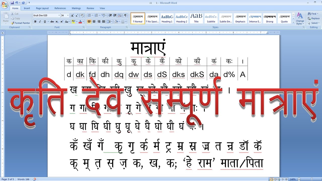Kruti Dev Hindi Typing Chart - FREE Vector Design - Cdr, Ai, EPS, PNG, SVG