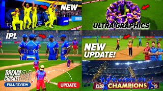 Dream Cricket 24 V1.5.12 New Update - Full Review & T20 IPL, Real Logo, Ultra Graphics, DC24 screenshot 1