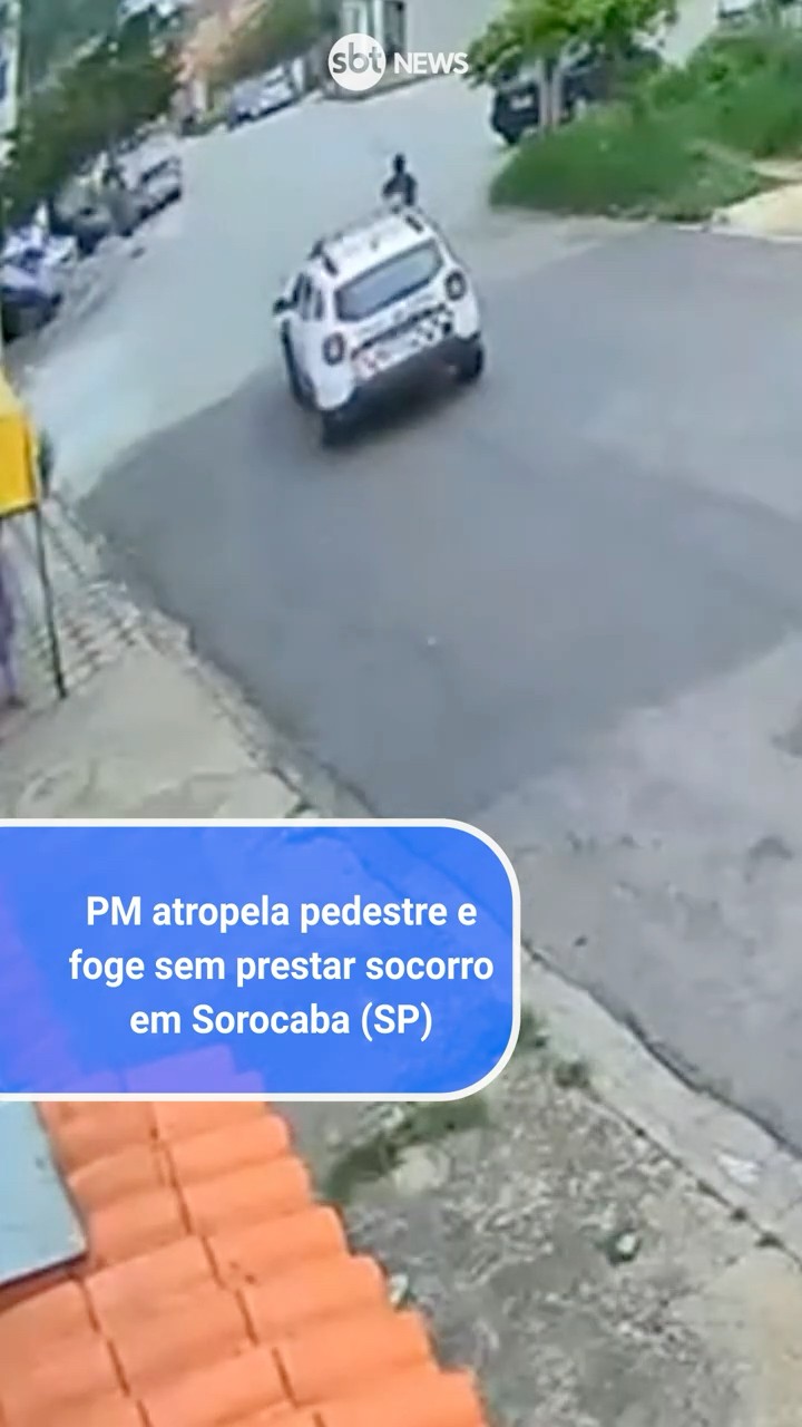 PM atropela pedestre e foge sem prestar socorro em Sorocaba (SP)