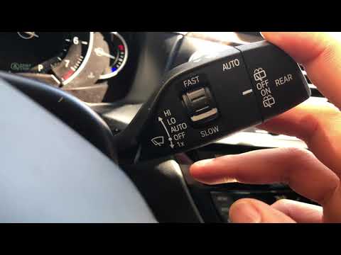 BMW X3 - How to operate the windshield wipers