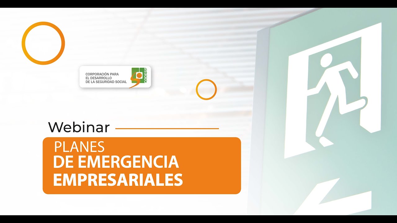 🟠[WEBINAR]  PLANES DE EMERGENCIAS EMPRESARIALES