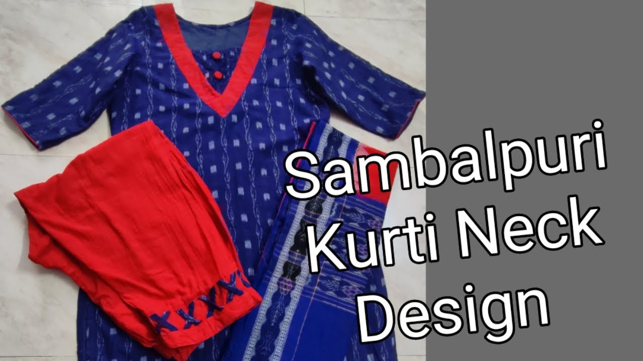 sambalpuri dress neck design || Sambalpuri kurti neck design || New neck design || Sambalpuri kurti neck  design वनाना सिखे ।