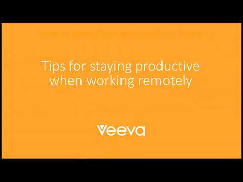 Remote Working 101 from Veeva