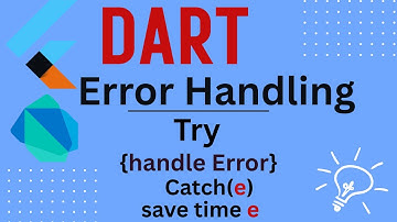 How to Use Try Catch in Dart | Error Handling in Flutter with Examples || Dart Course in Flutter