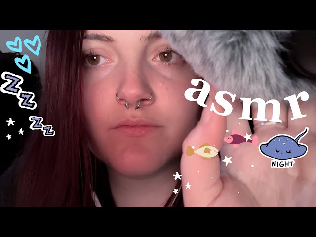 ASMR simple but tingly triggers (fluffy mic brushing, tapping + more)