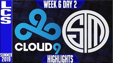 C9 vs TSM Highlights | LCS Summer 2019 Week 6 Day 2 | Cloud9 vs Team Solomid