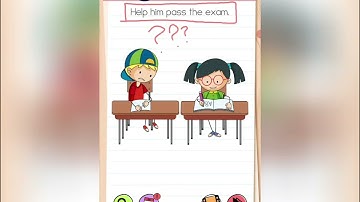 Brain Test All Star Level 557 |Help Him Pass The Exam| Walkthrough Solution