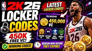 NBA 2K26 LOCKER CODES 🏀Latest Locker Codes (450K Free VC)