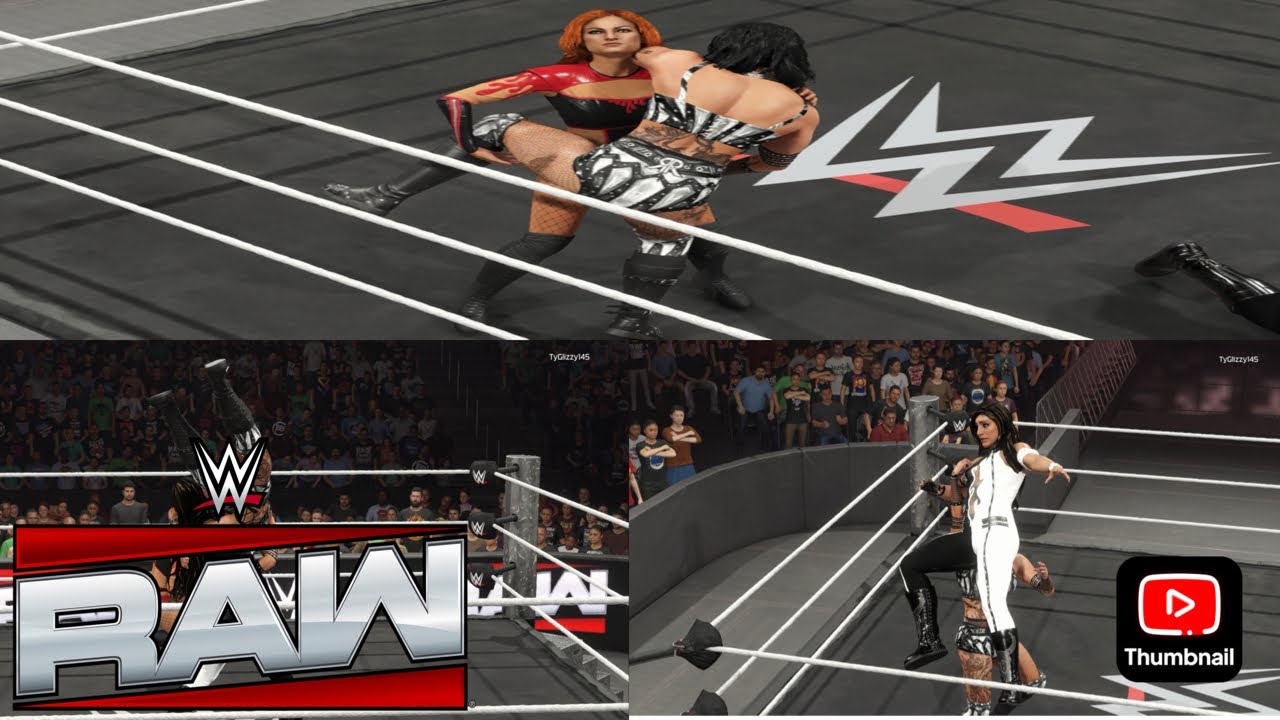 WWE 2K25 - ELIMINATION CHAMBER QUALYFING MATCH - RHEA RIPLEY VS BECKY LYNCH VS RAQUEL RODRIGUEZ| RAW