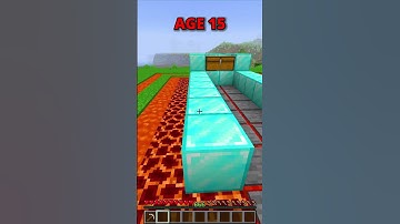 HOW TO ESCAPE TRAPS AT EVERY AGE IN MINECRAFT🤔🤯(WITH INSANE)😍 #shorts #minecraft