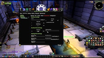 TSM tutorials: Vendor items group/operation setup