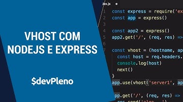 Vhost com NodeJS e Express