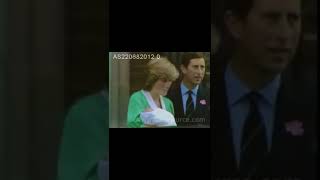 Princess Diana leaves hospital with baby William #princessdiana