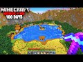 I Survived 100 Days on a LAKE in Minecraft Hardcore! thumbnail