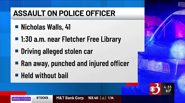 A Burlington man is facing charges for allegedly assaulting a police officer.