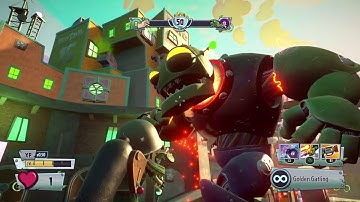 Plants vs Zombies GW2 huge malfunctioning robot at Z-tech
