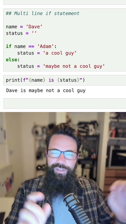 How to create a single line if statement in Python - YouTube